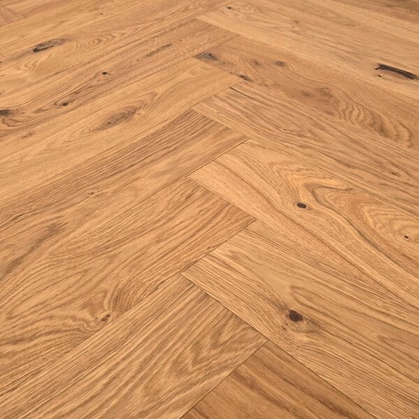 MEFO FLOOR Fischgrät Eiche Emporia | gebürstet, geölt, Mix | 600x125x14 mm
