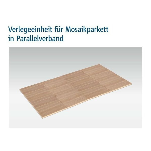 Mosaikparkett Nussbaum | roh, Natur, Parallelverband | 160x23x8mm