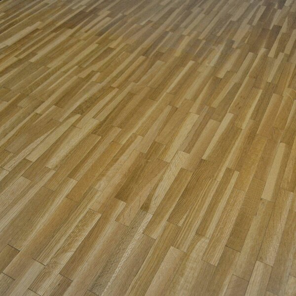 Mosaikparkett Eiche | roh, Gestreift, englischer Verband | 160x23x8mm