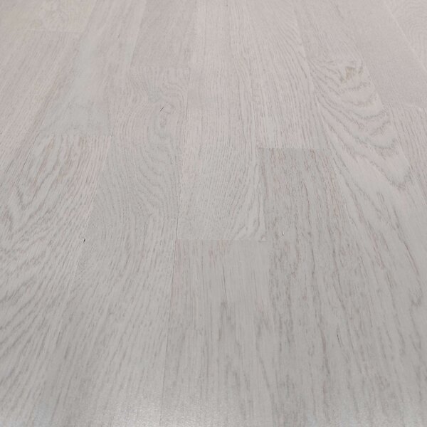 Einzelstabparkett Eiche Tours | Natur, grau lackiert | 490x70x10mm