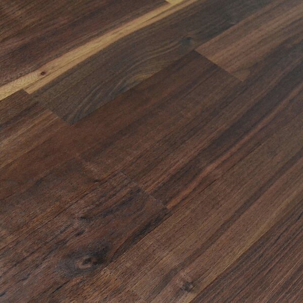 Einzelstabparkett amerik. Nussbaum Saman | geölt, Struktur | 400x70x10 mm