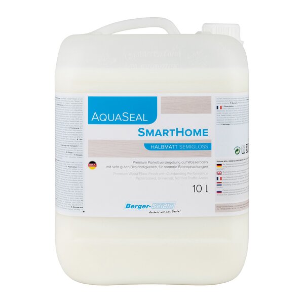 AquaSeal SmartHome 1K Parkettlack halbmatt 10 Liter