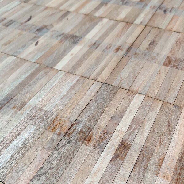 Industrieparkett Mahagoni | roh, Standard, folienverklebt | 160x10x10mm