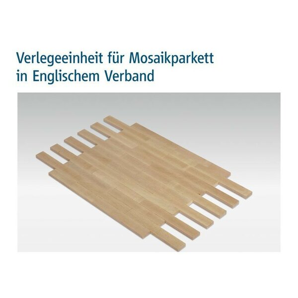 Mosaikparkett Esche englischer Verband hell/beige Natur Upfloor