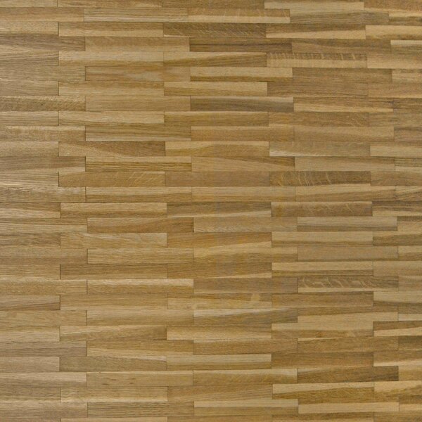 Mosaikparkett Eiche | roh, Gestreift, englischer Verband | 160x23x8mm