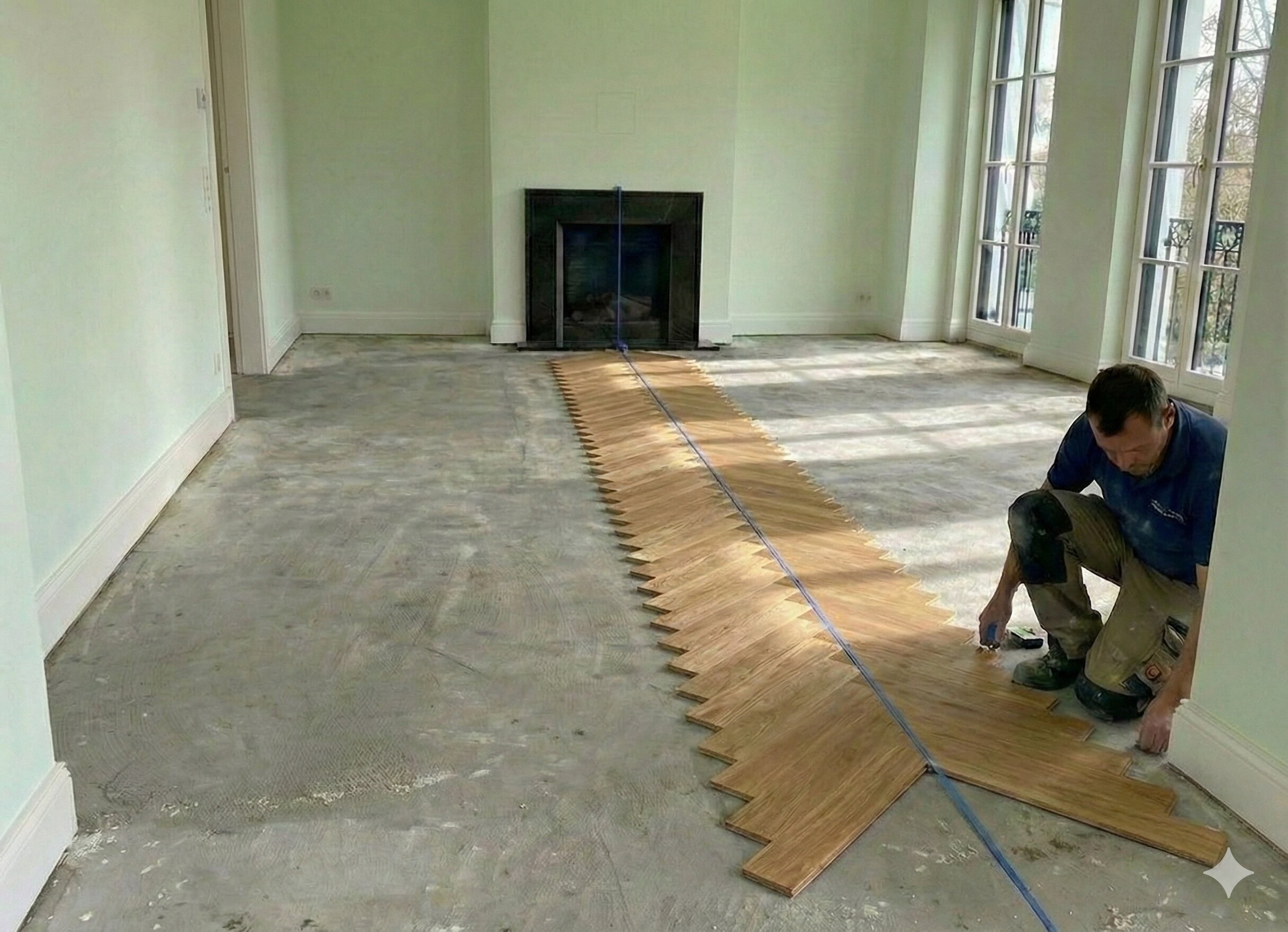 Verlegerichtung Fischgrätparkett 1