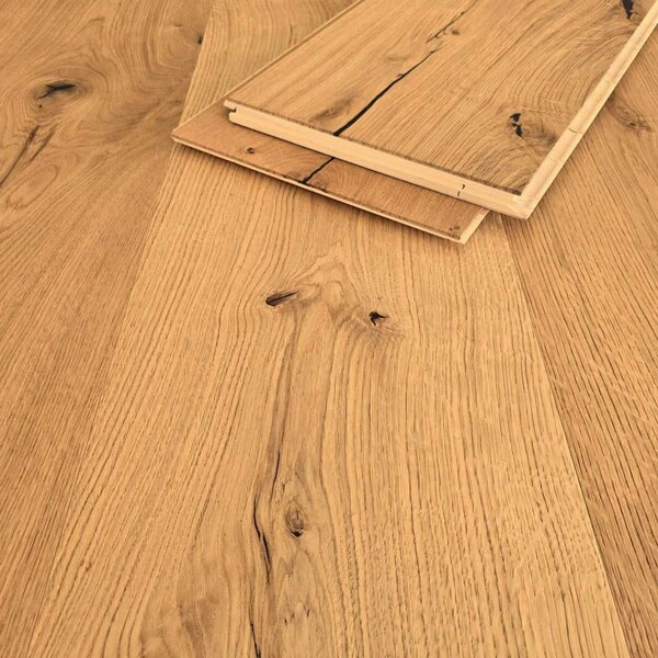 XXXL Landhausdiele Eiche Lynn | gebürstet, geölt, Country | 2200x300x15 mm
