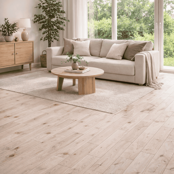 Stabparkett kanadischer Ahorn | Markant, roh, fallende Längen | 350-450x68x16mm