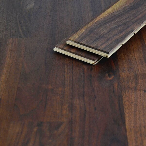 Einzelstabparkett Vay Nussbaum amerikanisch lackiert Nut/Feder 10mm Rustikal