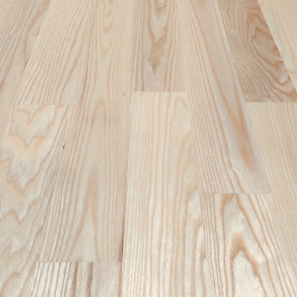 Einzelstabparkett Niort Esche lackiert Nut/Feder 490x70x11mm Natur