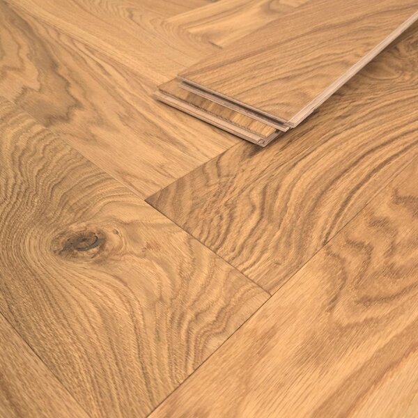 MEFO FLOOR XL Fischgrät Eiche Emporia | gebürstet, geölt, Mix | 735x145x14 mm