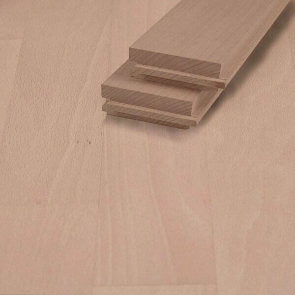 Stabparkett Buche | gedämpft, roh, Natur | 500x70x15mm Nut/Feder