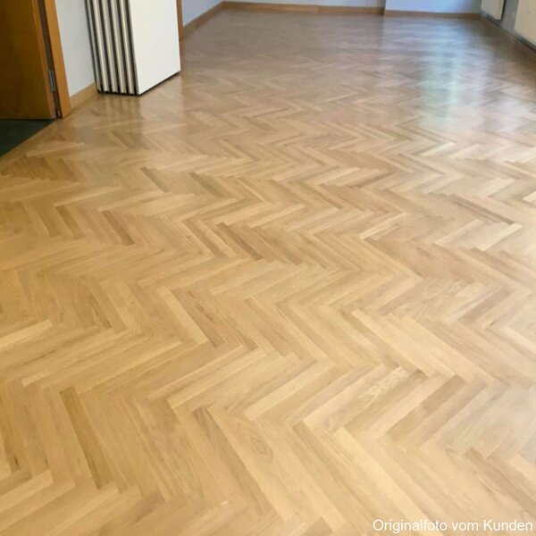 Einzelstabparkett Bondy Eiche lackiert Nut/Feder 490x70x10mm Natur