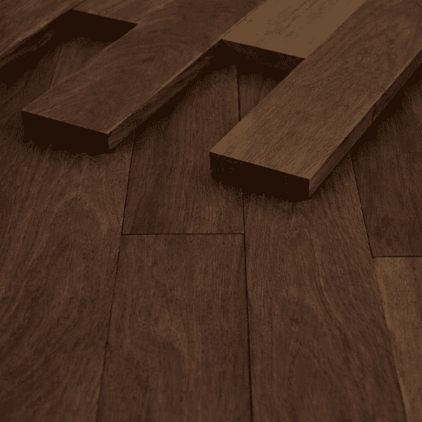 Lamparkett amerikanischer Nussbaum | englischer Verband, roh, Standard | 250x50x10mm