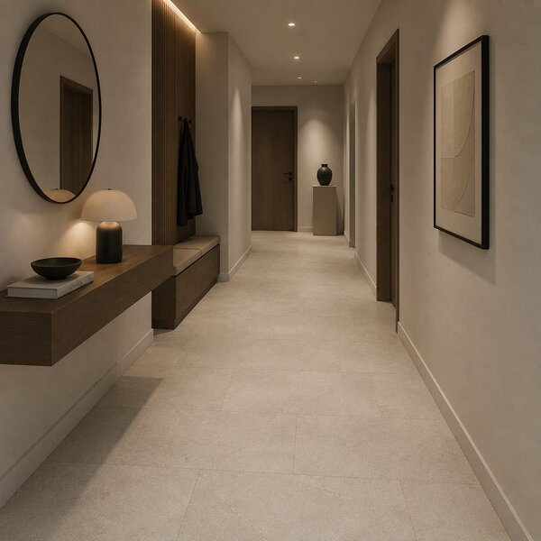 Vinylboden Ponza Beton 611 Beton Sand Klicksystem 6mm SPC-Hardcore-Trägerplatte TAMI TLE