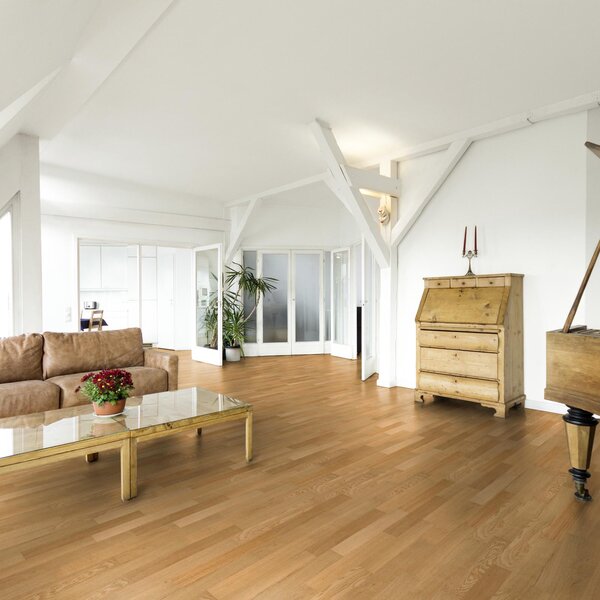 Einzelstabparkett Cox Eiche lackiert Nut/Feder 12mm Natur