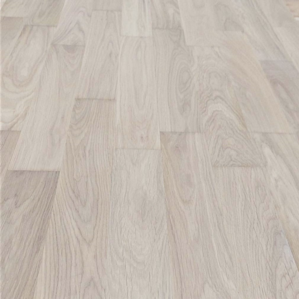 Einzelstabparkett Vannes Eiche weiß geölt Nut/Feder 490x70x11mm Natur