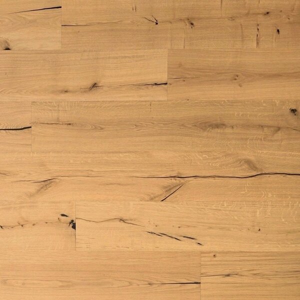 XXL Landhausdiele Eiche Medina | handgehobelt, geölt, Country | 2200x260x14 mm
