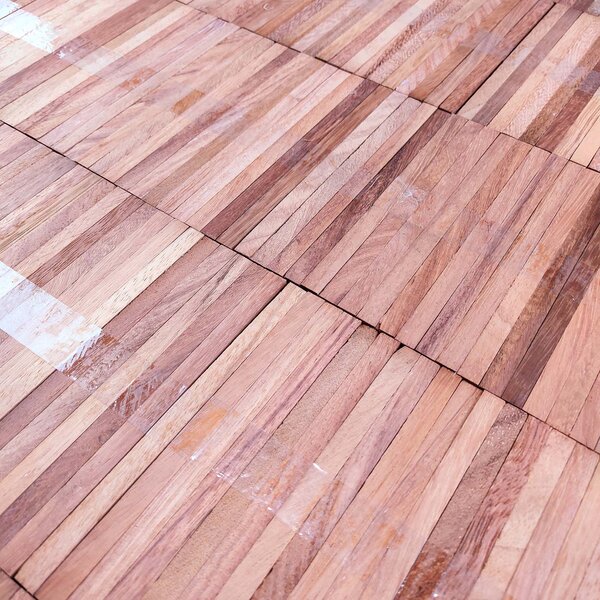 Industrieparkett Jatoba | roh, Standard, folienverklebt | 160x10x10mm