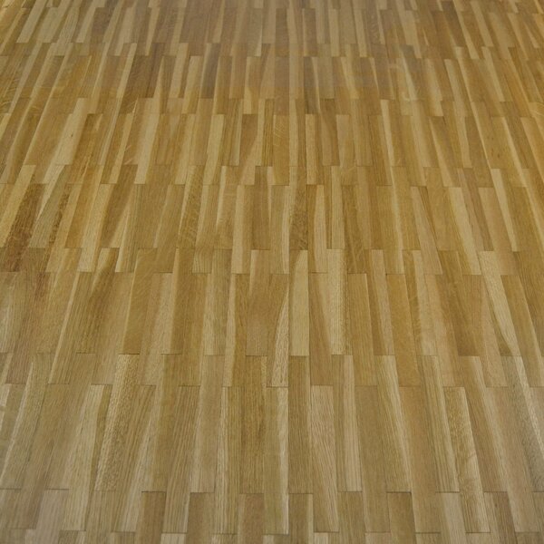 Mosaikparkett Eiche | roh, Gestreift, englischer Verband | 160x23x8mm