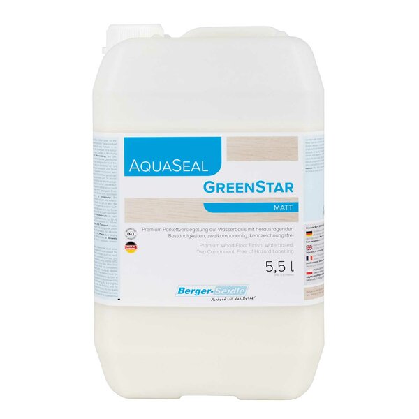 Berger-Seidle AquaSeal GreenStar 2K Parkettlack matt 5,5 Liter