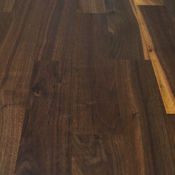 Stabparkett Nussbaum | Mix, roh, fallende Längen | 400-580x67x22mm