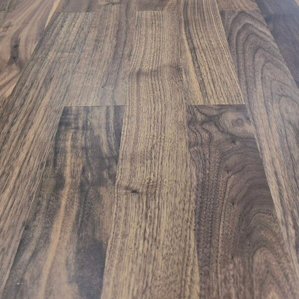 Einzelstabparkett Esbly Nussbaum amerikanisch lackiert Nut/Feder 10mm Natur