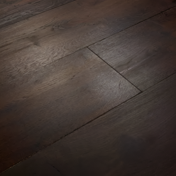 XXL Landhausdiele Eiche Fontana | dunkel geräuchert, gebürstet, geölt, Rustik | 2200x260x15 mm