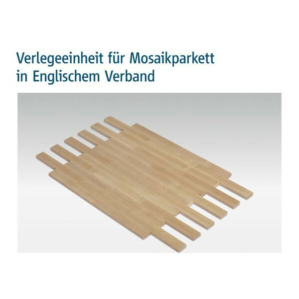 Mosaikparkett Nussbaum englischer Verband dunkel Natur Upfloor