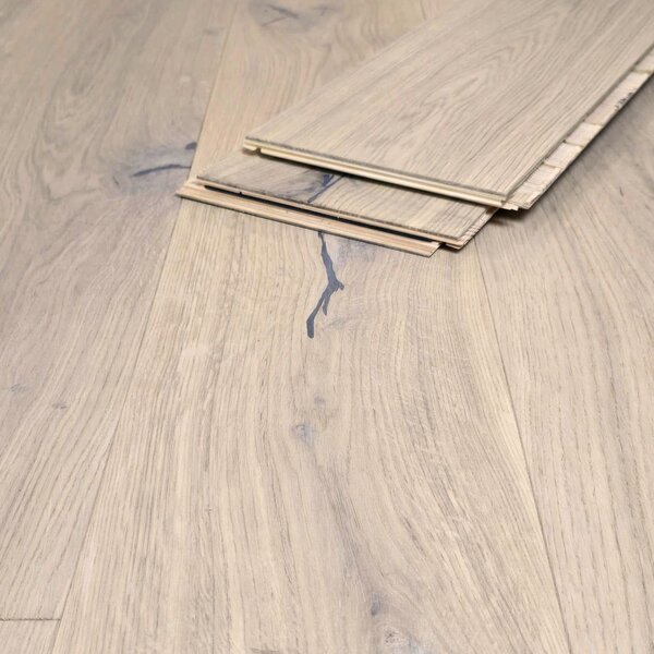 Muster zu Artikel #162596 Landhausdiele Eiche Montgomery L | gebürstet, weiß geölt, Country | 1900x2