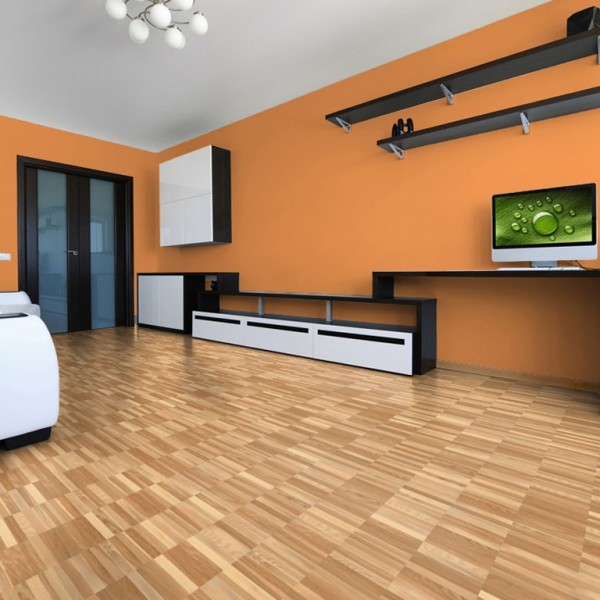 Esche Rustikal Mosaikparkett | Parallelverband